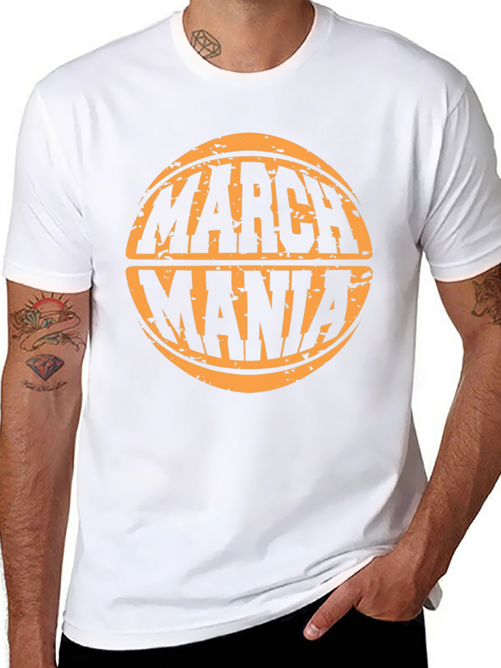 March Mania Basketball Graphic Tee