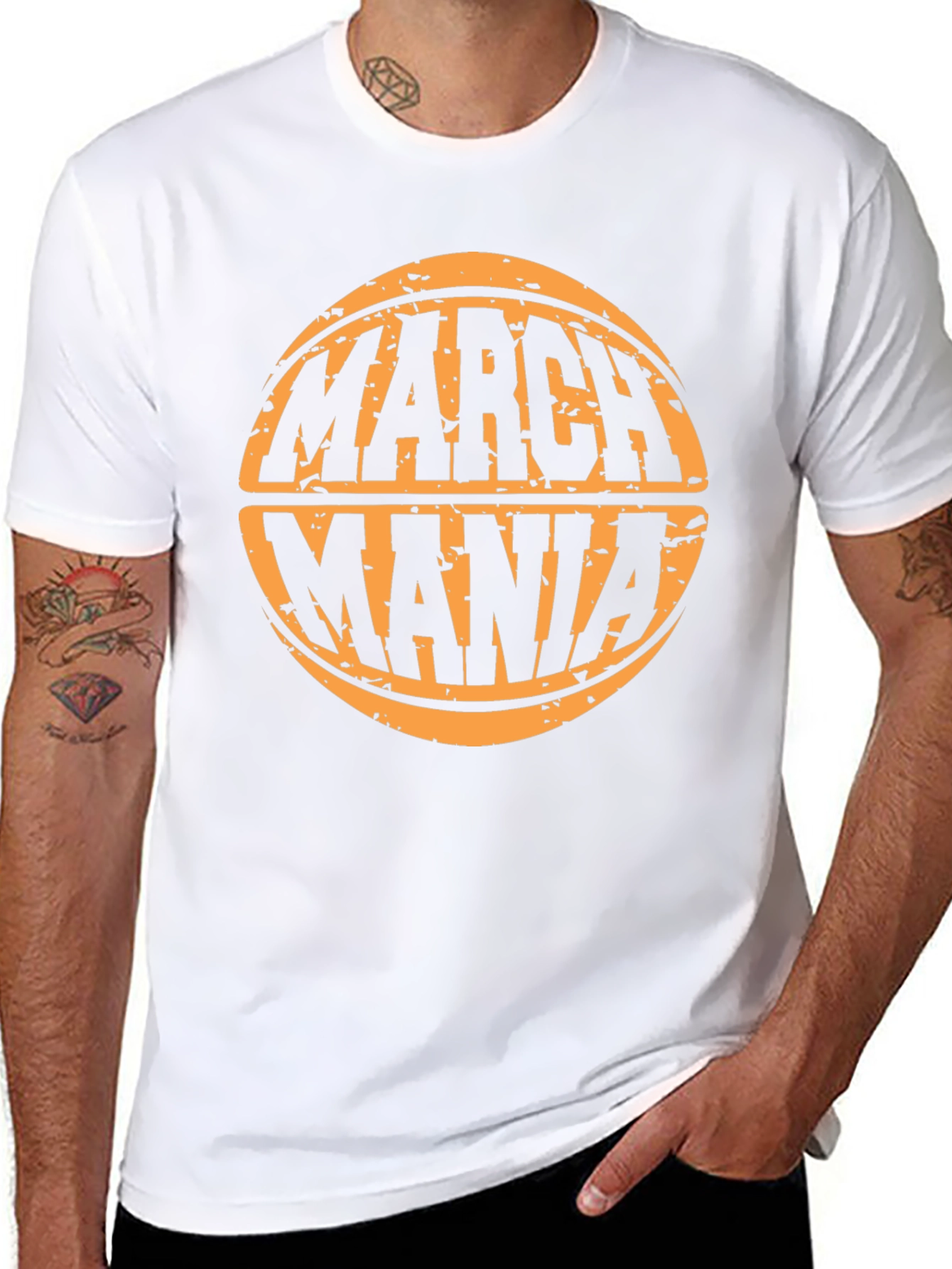 March Mania Basketball Graphic Tee