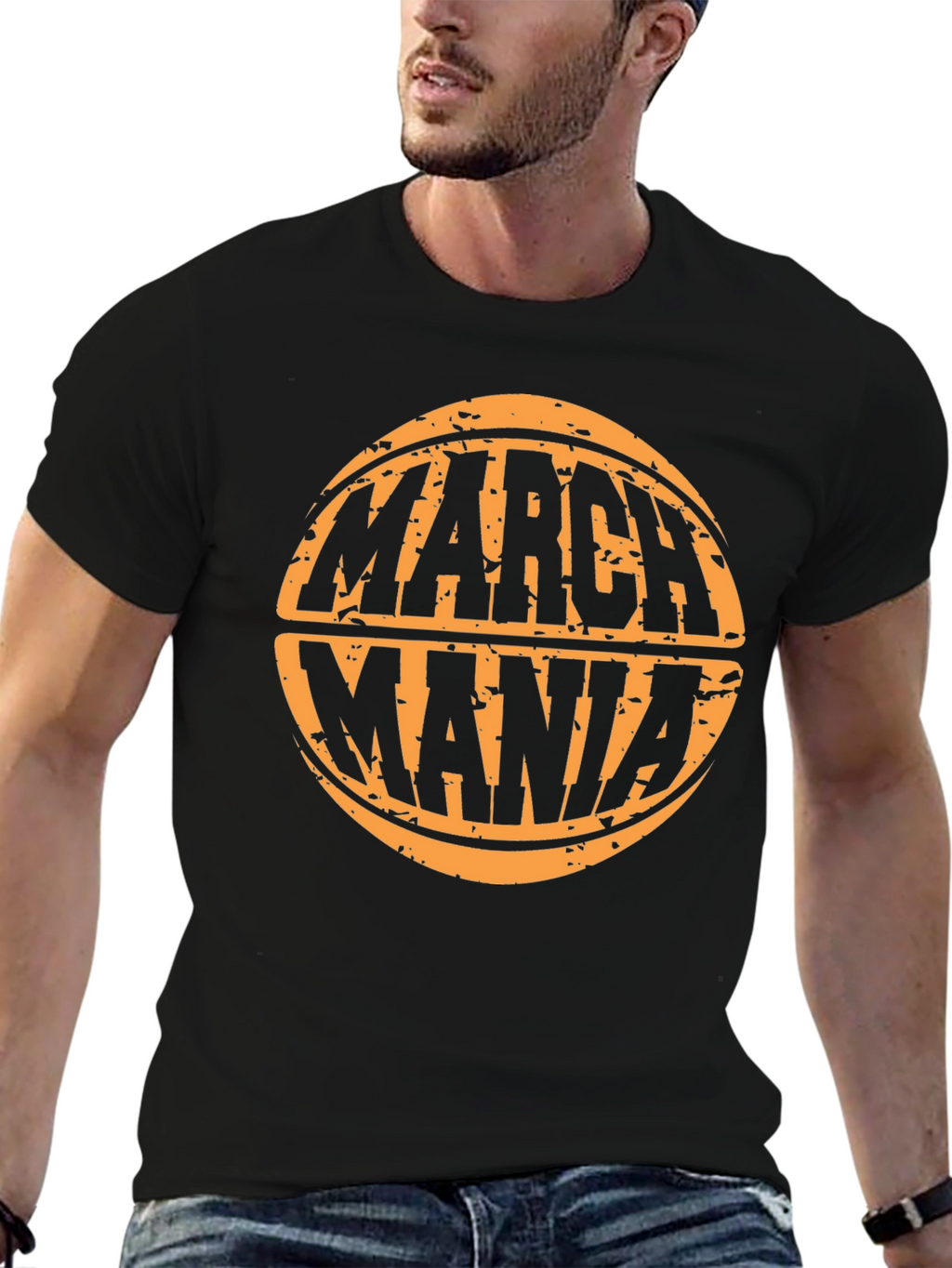 March Mania Basketball Graphic Tee