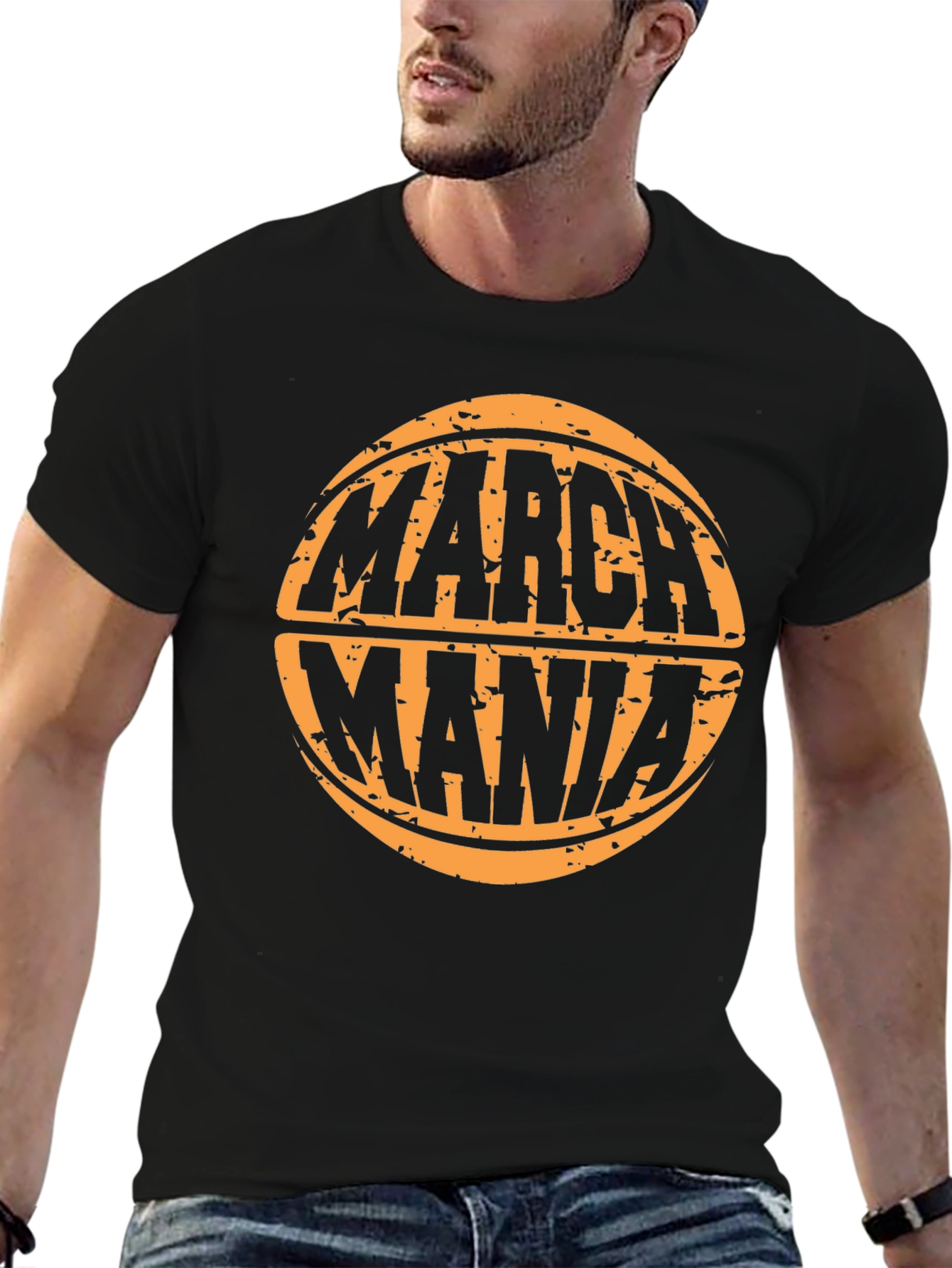 March Mania Basketball Graphic Tee