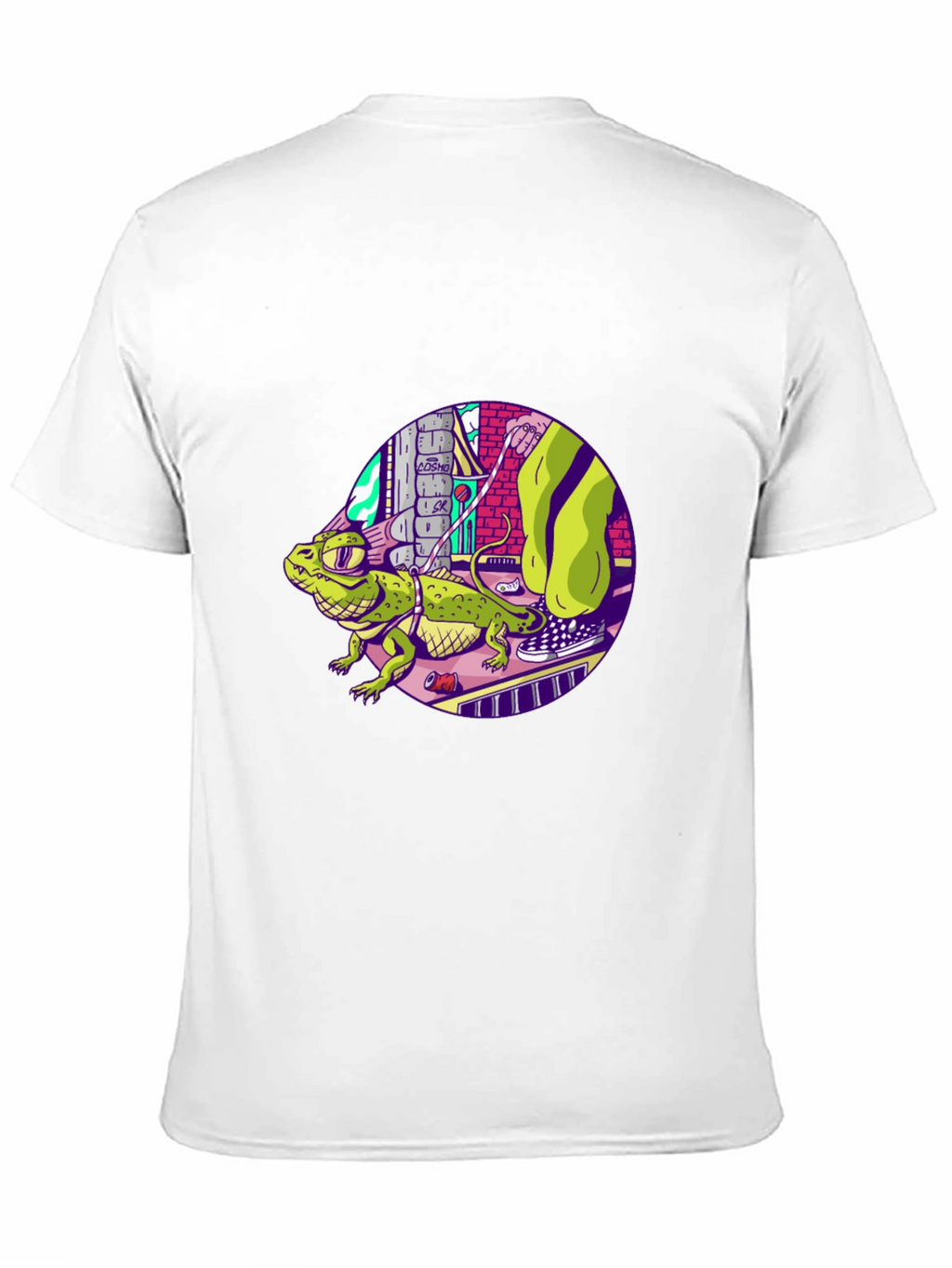 Cool Lizard Graphic Black T-Shirt