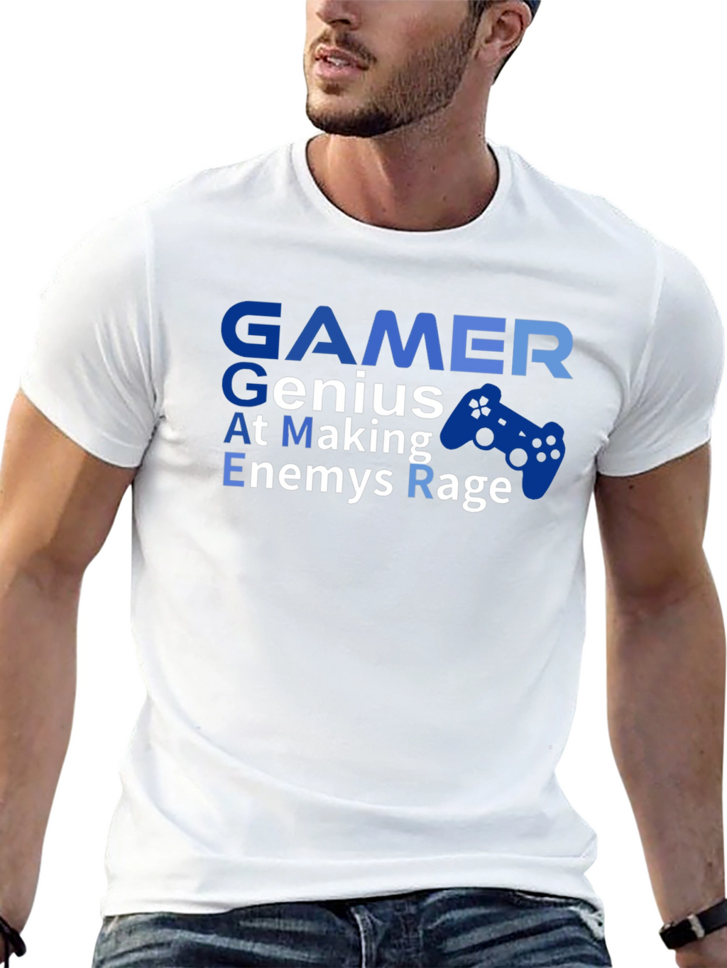 Gamer Genius T-Shirt - At Making Enemies Rage