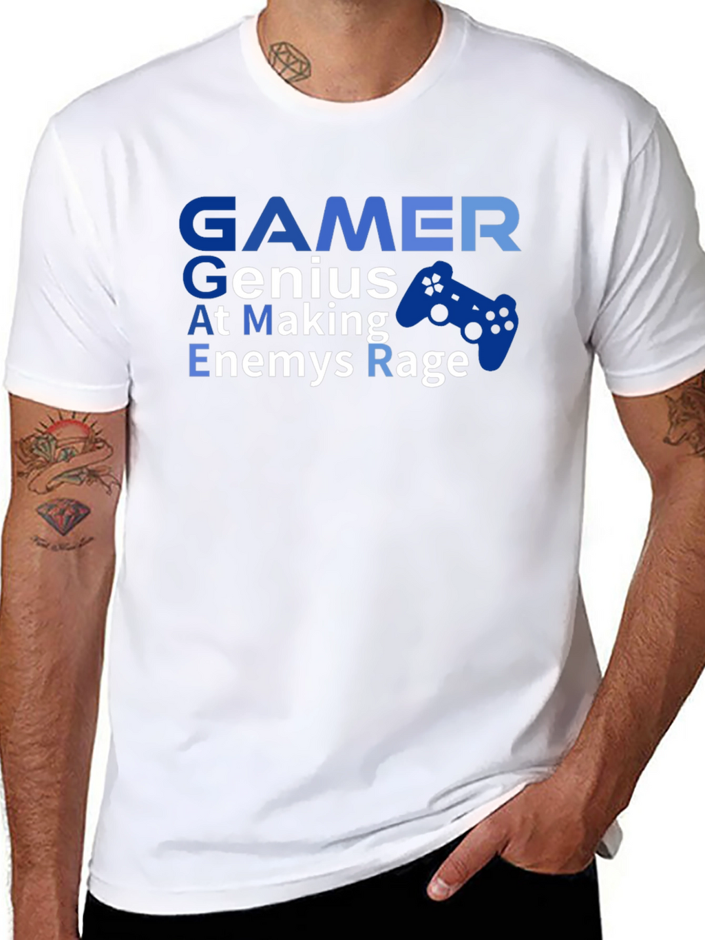 Gamer Genius T-Shirt - At Making Enemies Rage