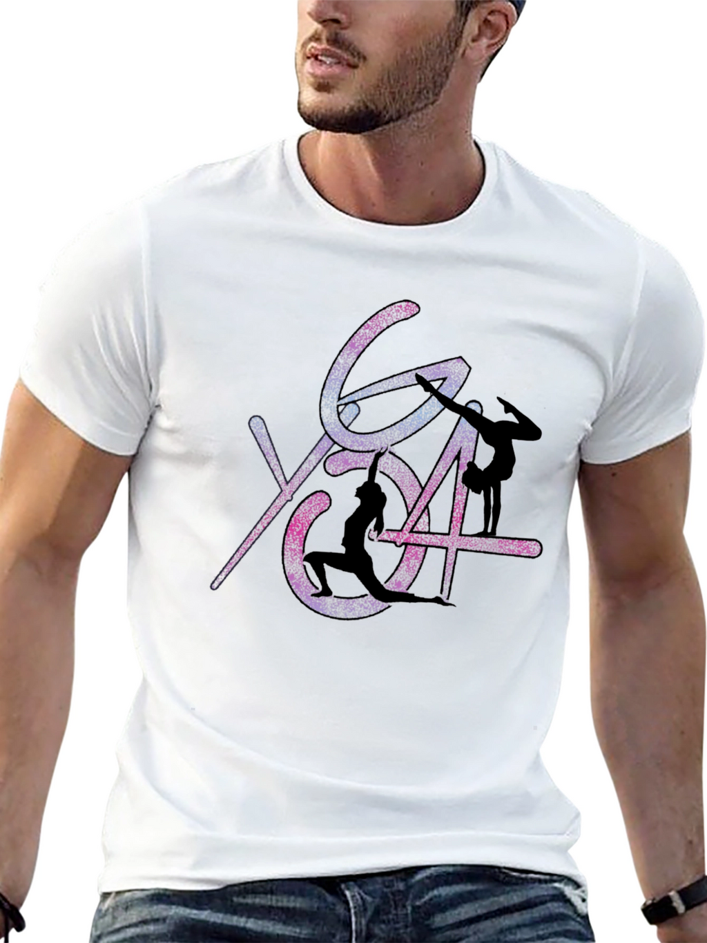 Yoga Pose Graphic Print T-Shirt