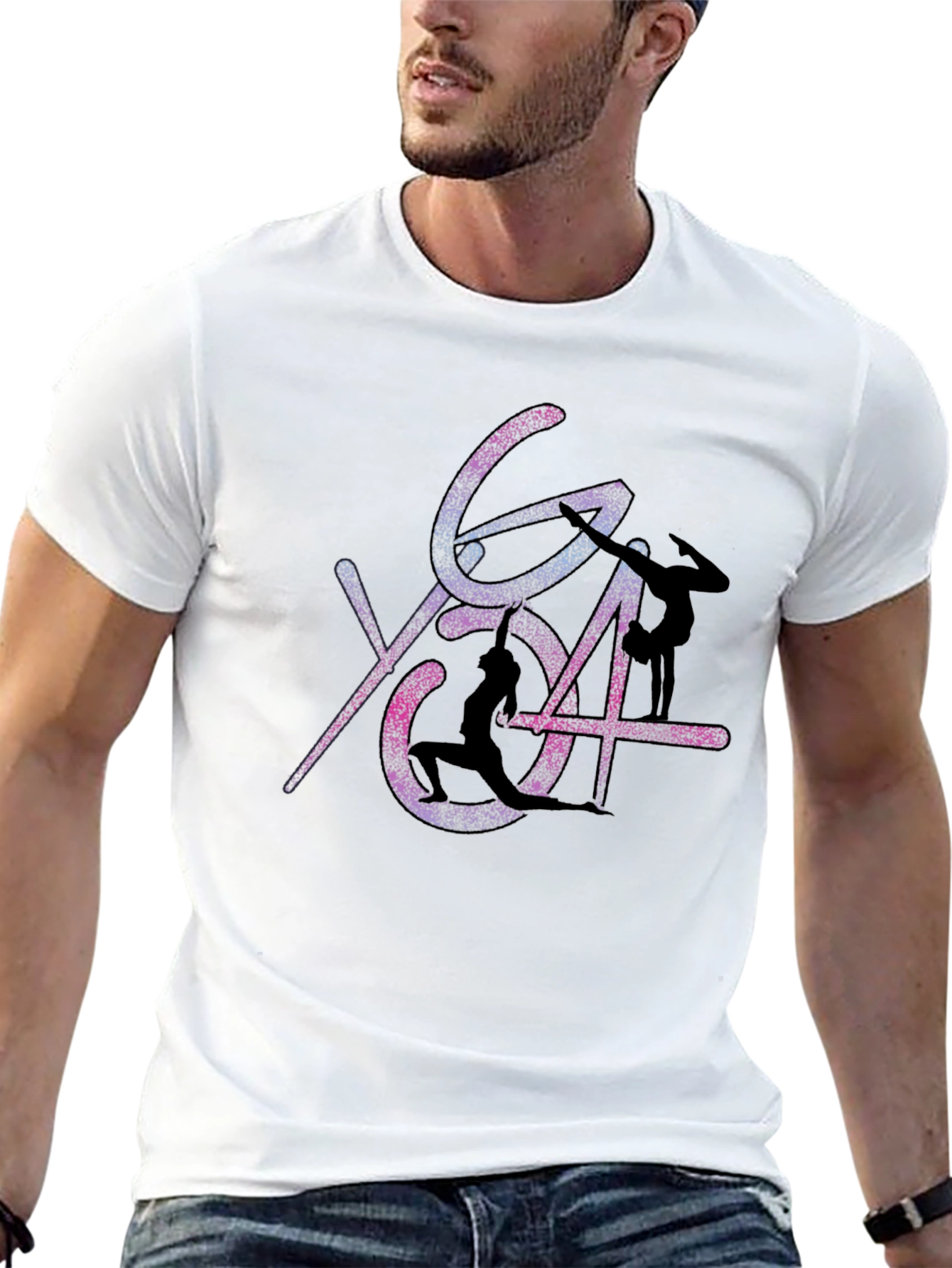 Yoga Pose Graphic Print T-Shirt