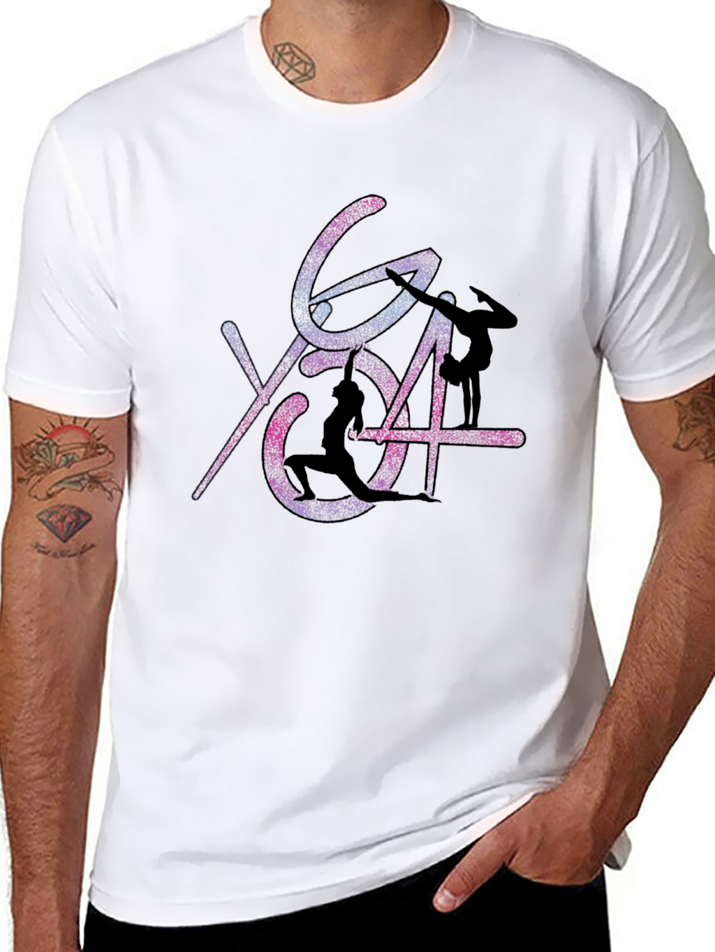 Yoga Pose Graphic Print T-Shirt