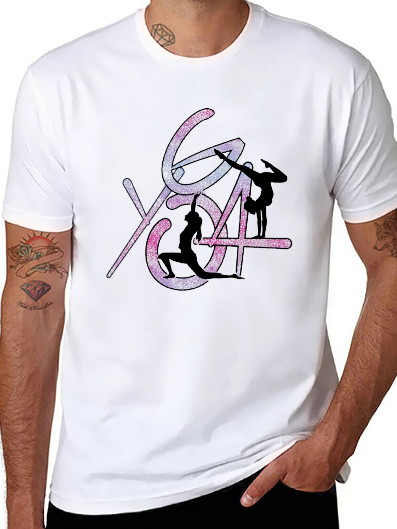 Yoga Pose Graphic Print T-Shirt