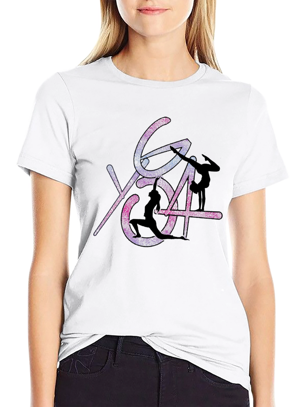 Yoga Pose Graphic Print T-Shirt