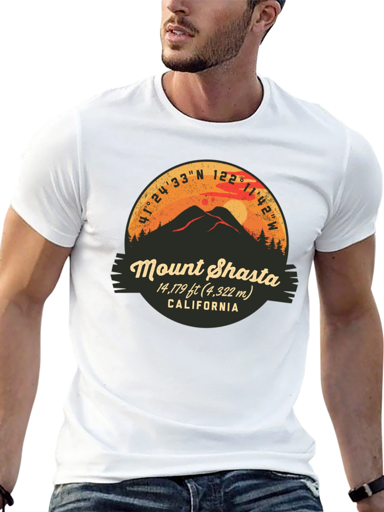 Mount Shasta California Graphic Tee