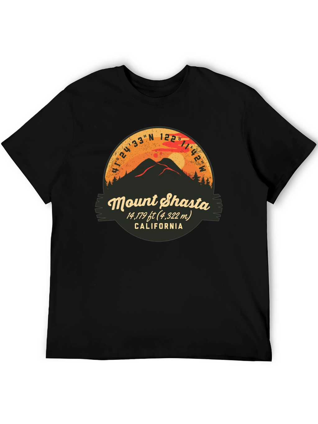 Mount Shasta California Graphic Tee