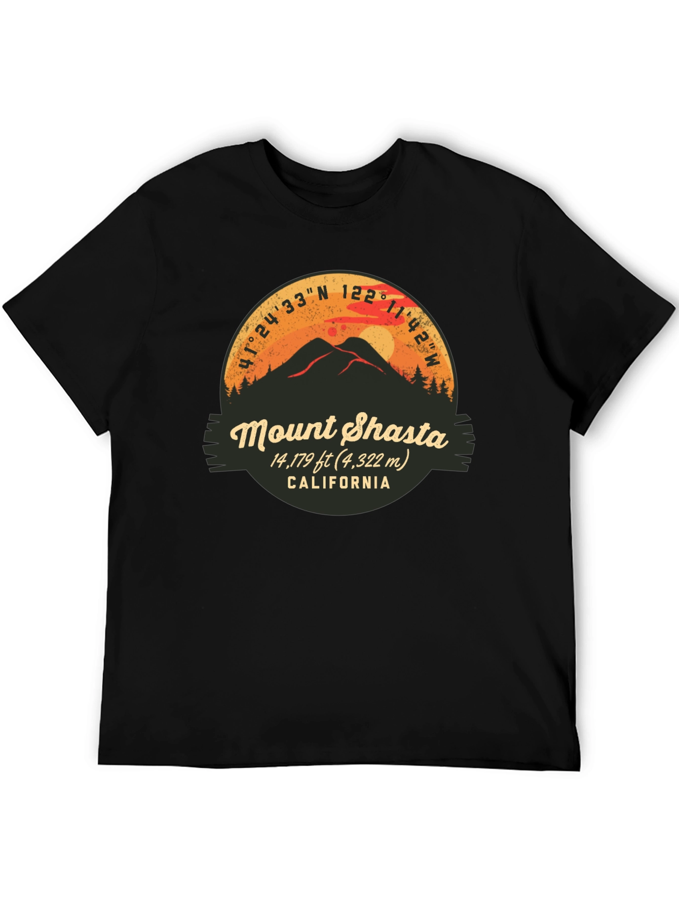 Mount Shasta California Graphic Tee