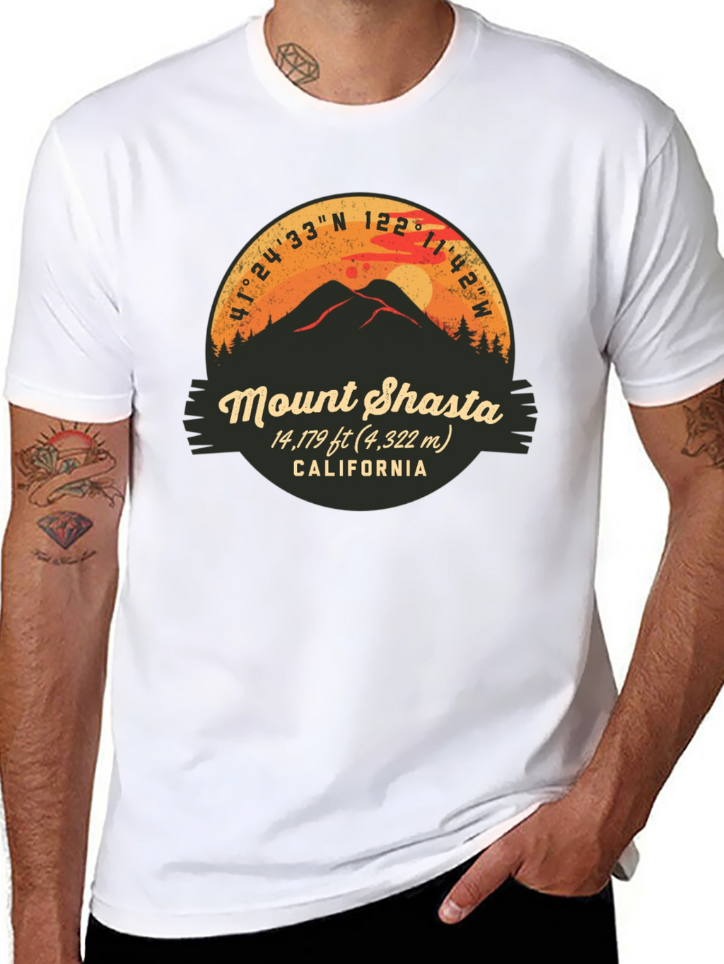 Mount Shasta California Graphic Tee