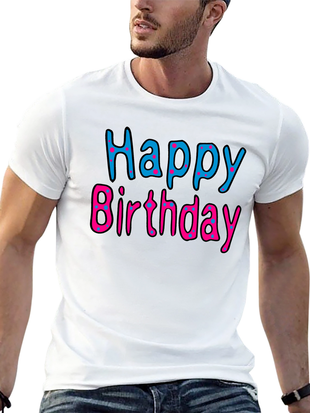 Happy Birthday Black T-Shirt