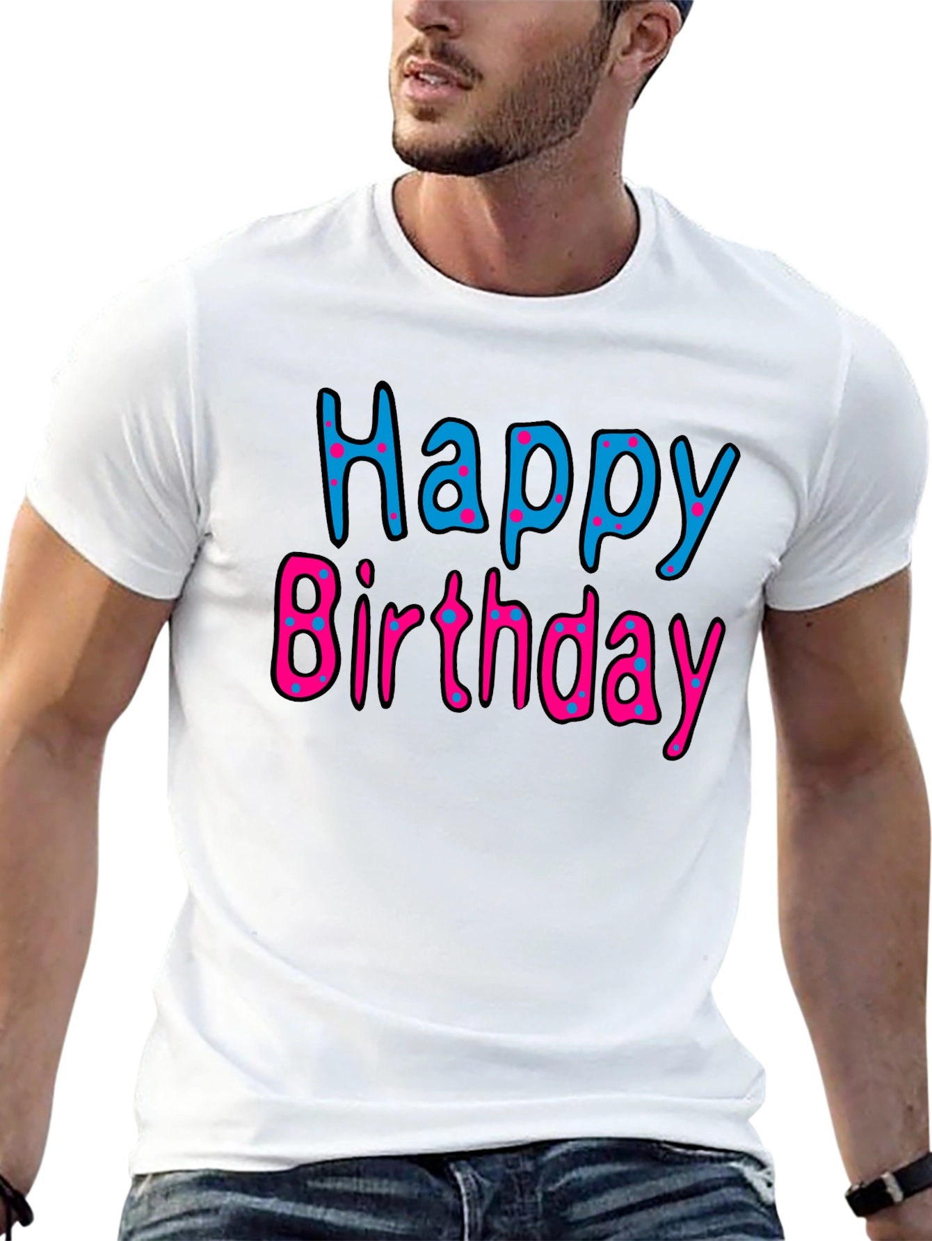 Happy Birthday Black T-Shirt