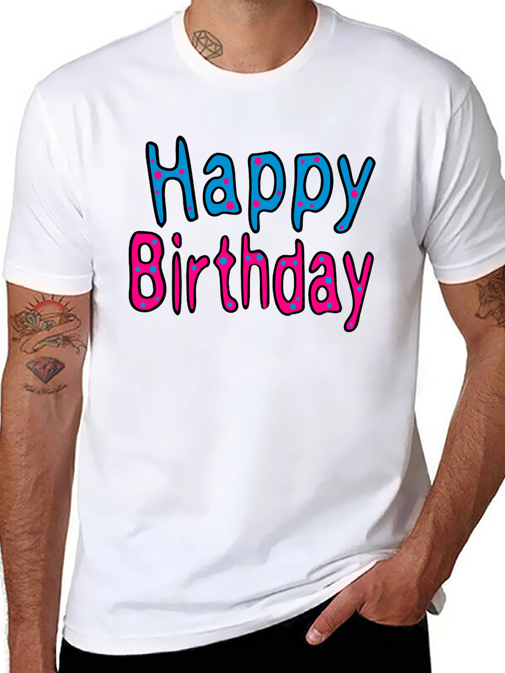 Happy Birthday Black T-Shirt