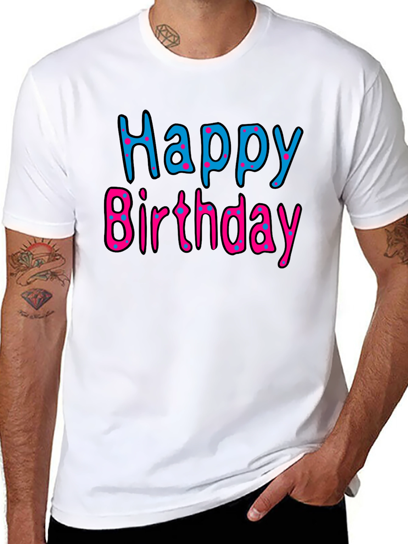 Happy Birthday Black T-Shirt