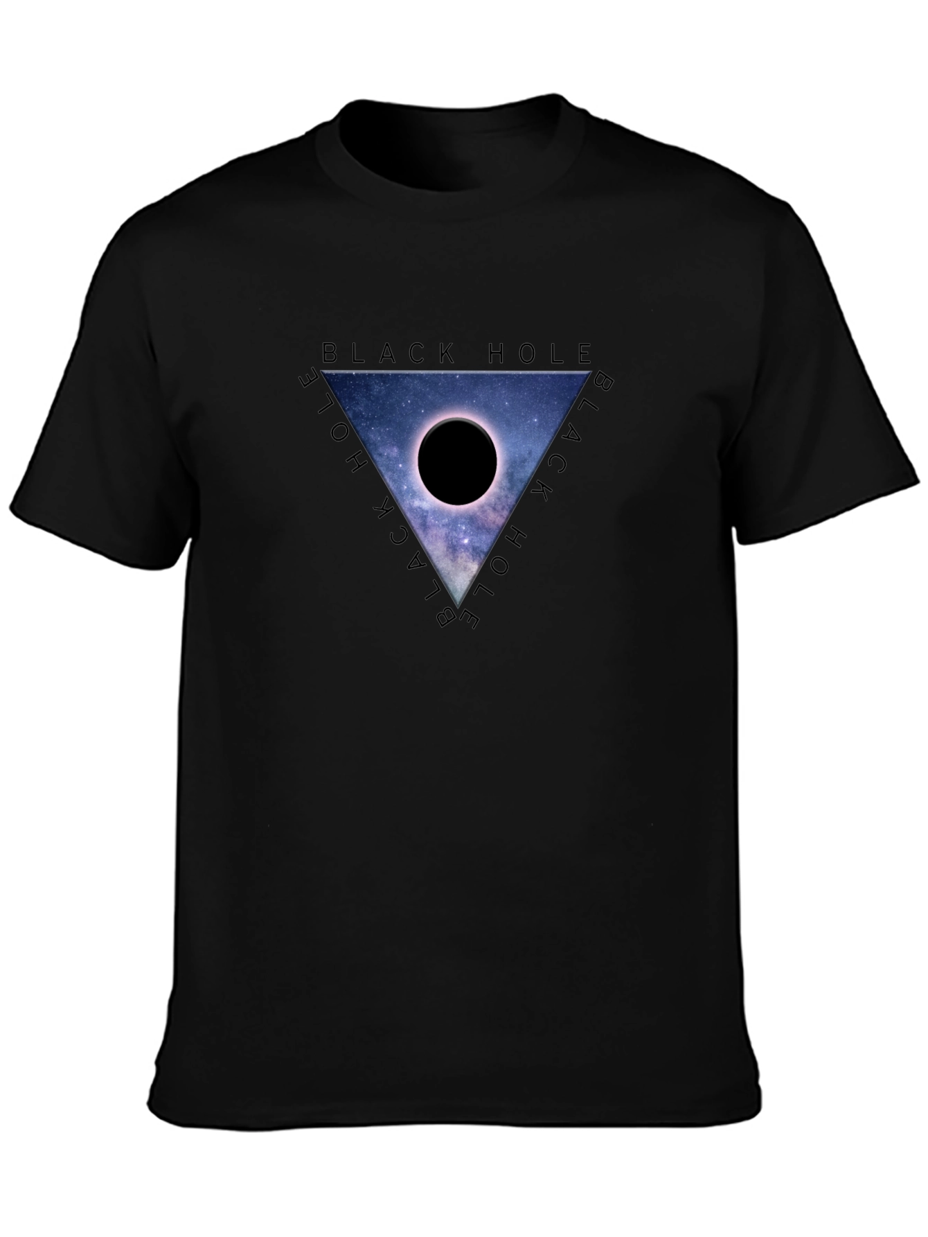 Black Hole Galaxy Graphic Tee - Mens Casual Fit