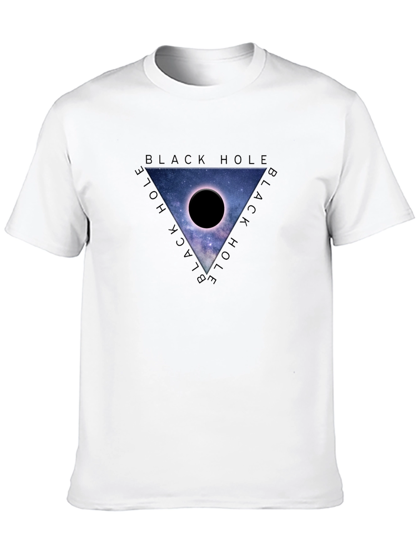 Black Hole Galaxy Graphic Tee - Mens Casual Fit