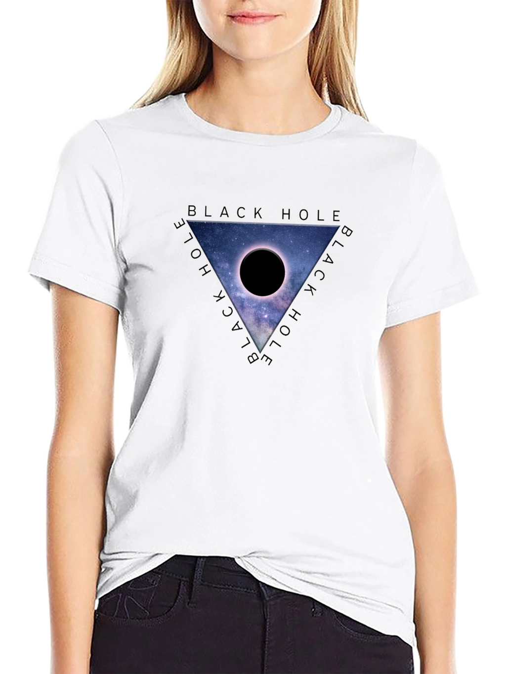 Black Hole Galaxy Graphic Tee - Mens Casual Fit