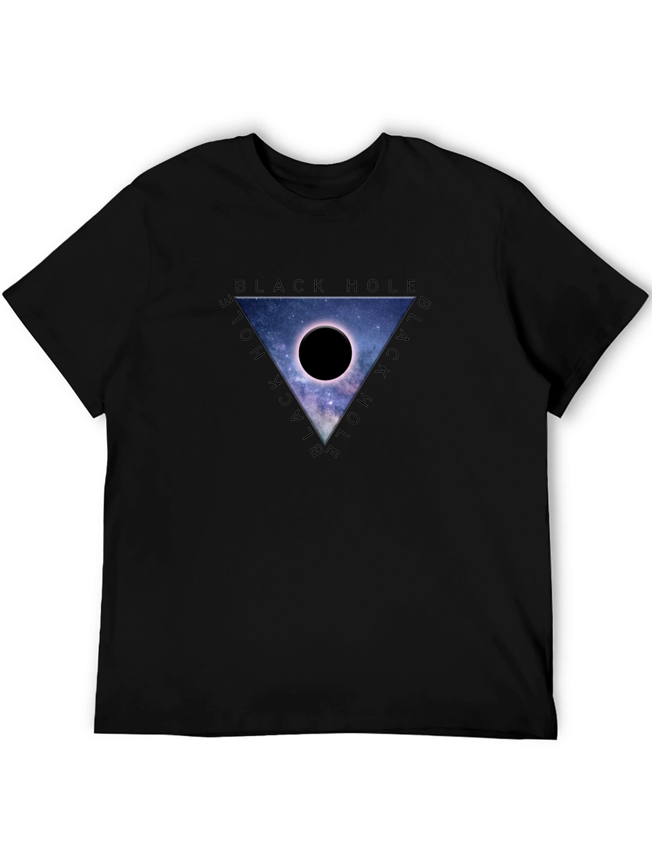 Black Hole Galaxy Graphic Tee - Mens Casual Fit
