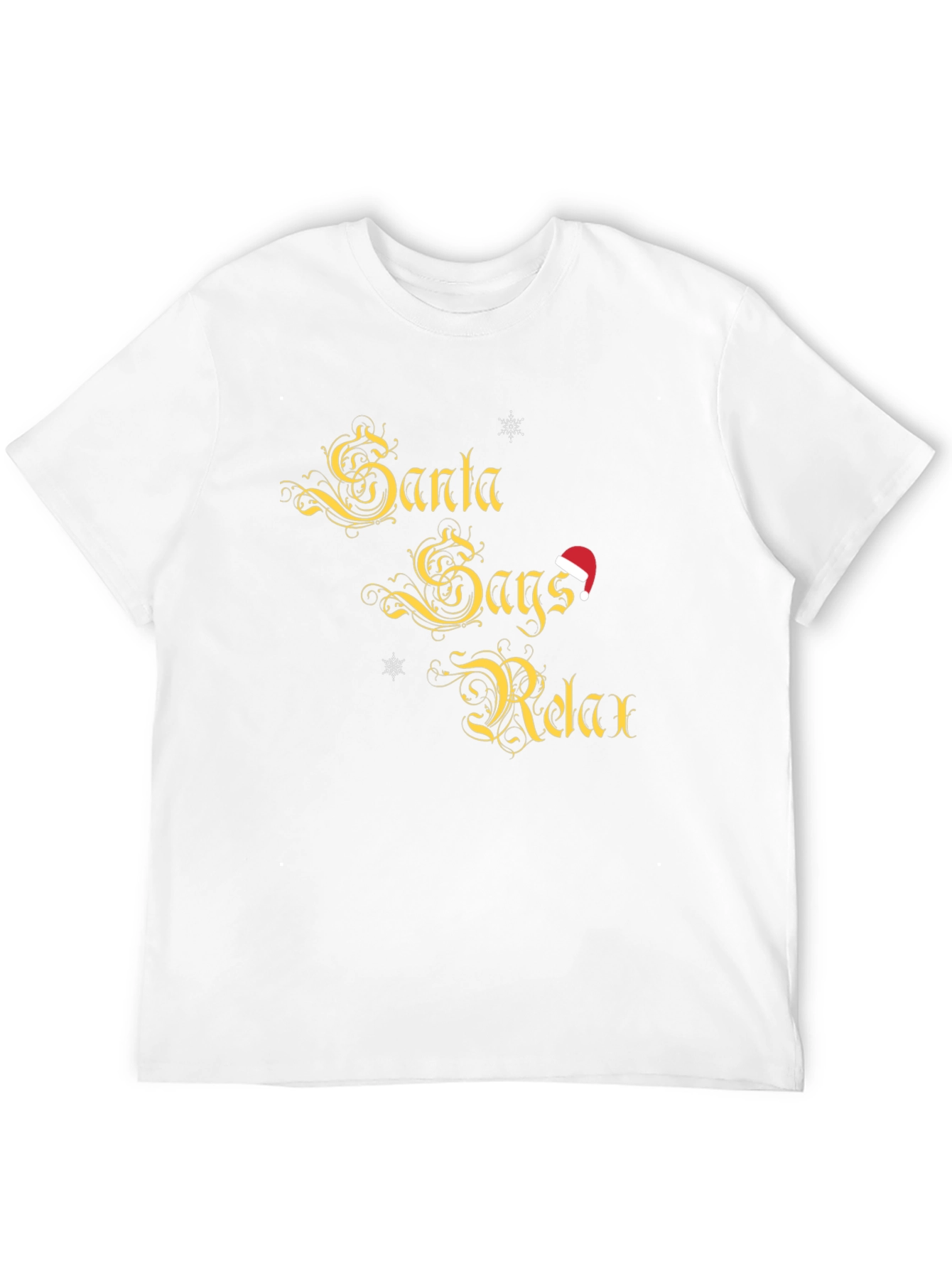 Santa Says Relax Tee - Holiday Humor Graphic T-Shirt