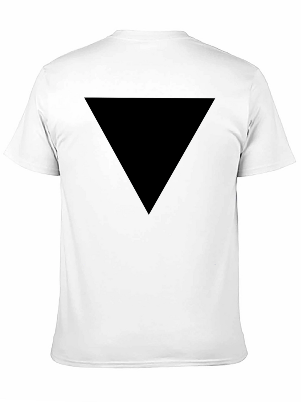 Mens Black Triangle Graphic Tee - Casual Style