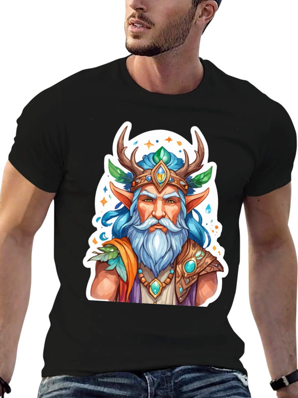 Fantasy Forest Elf Graphic Tee - Unisex T-Shirt