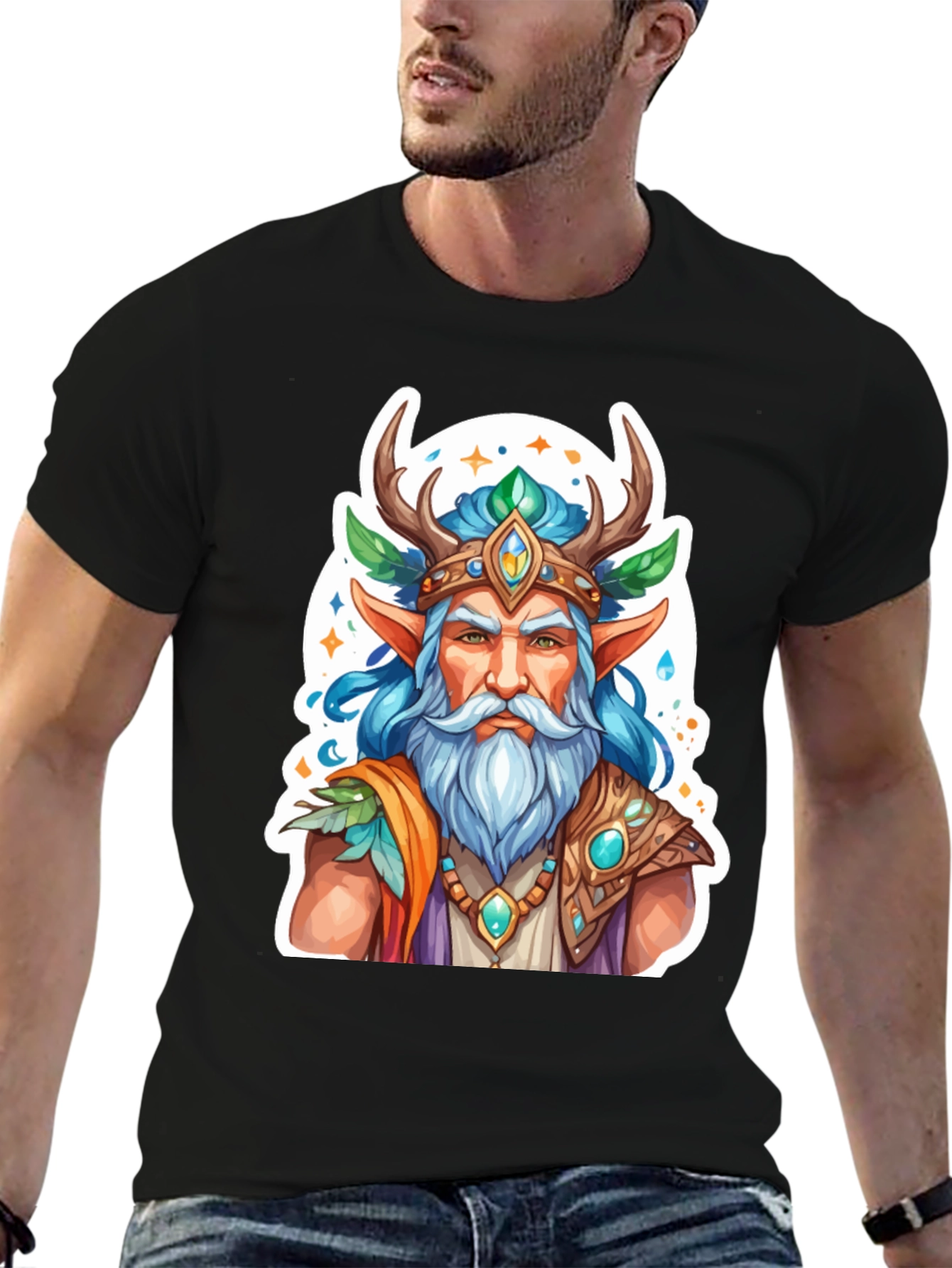Fantasy Forest Elf Graphic Tee - Unisex T-Shirt