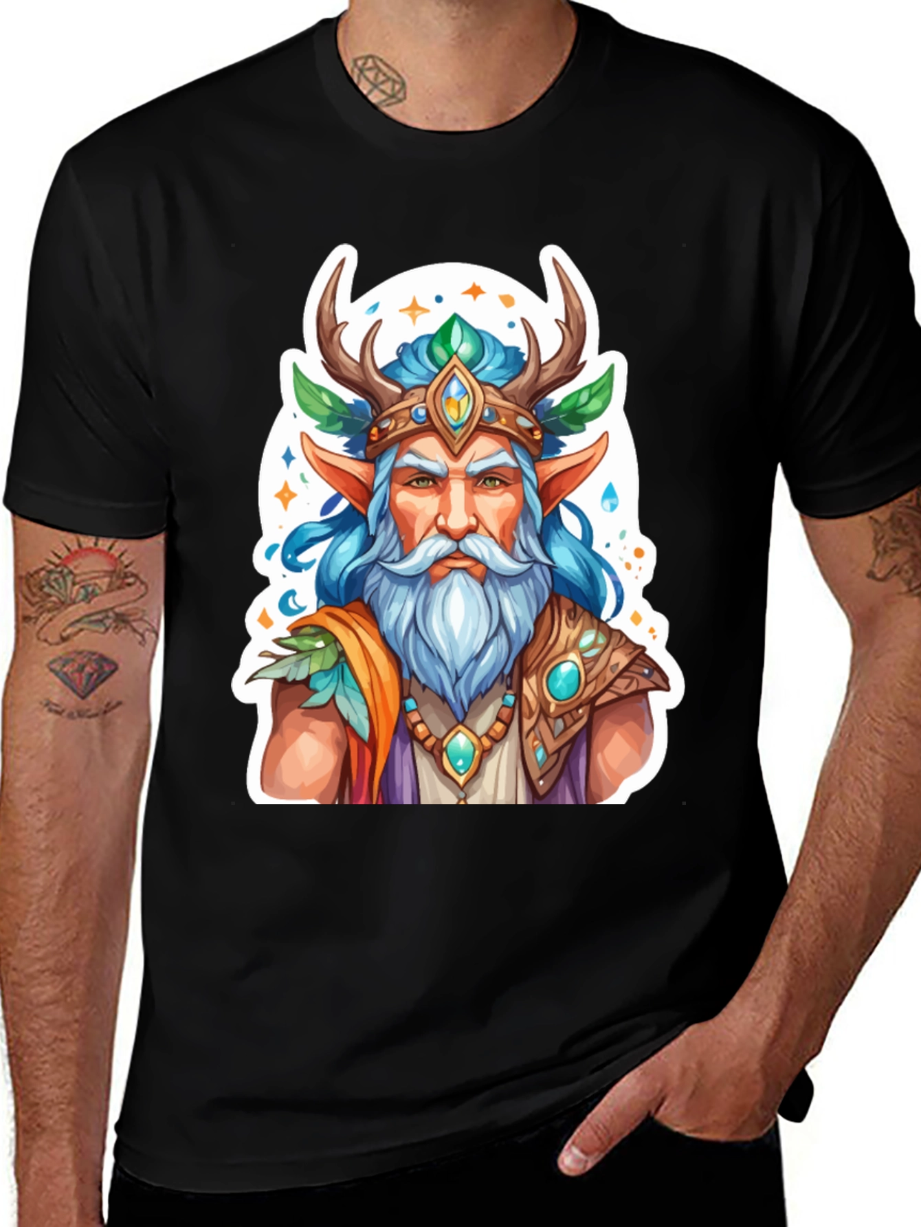 Fantasy Forest Elf Graphic Tee - Unisex T-Shirt