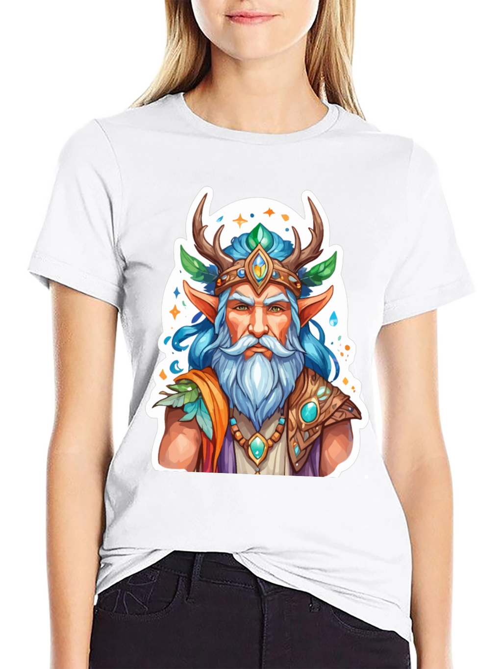 Fantasy Forest Elf Graphic Tee - Unisex T-Shirt