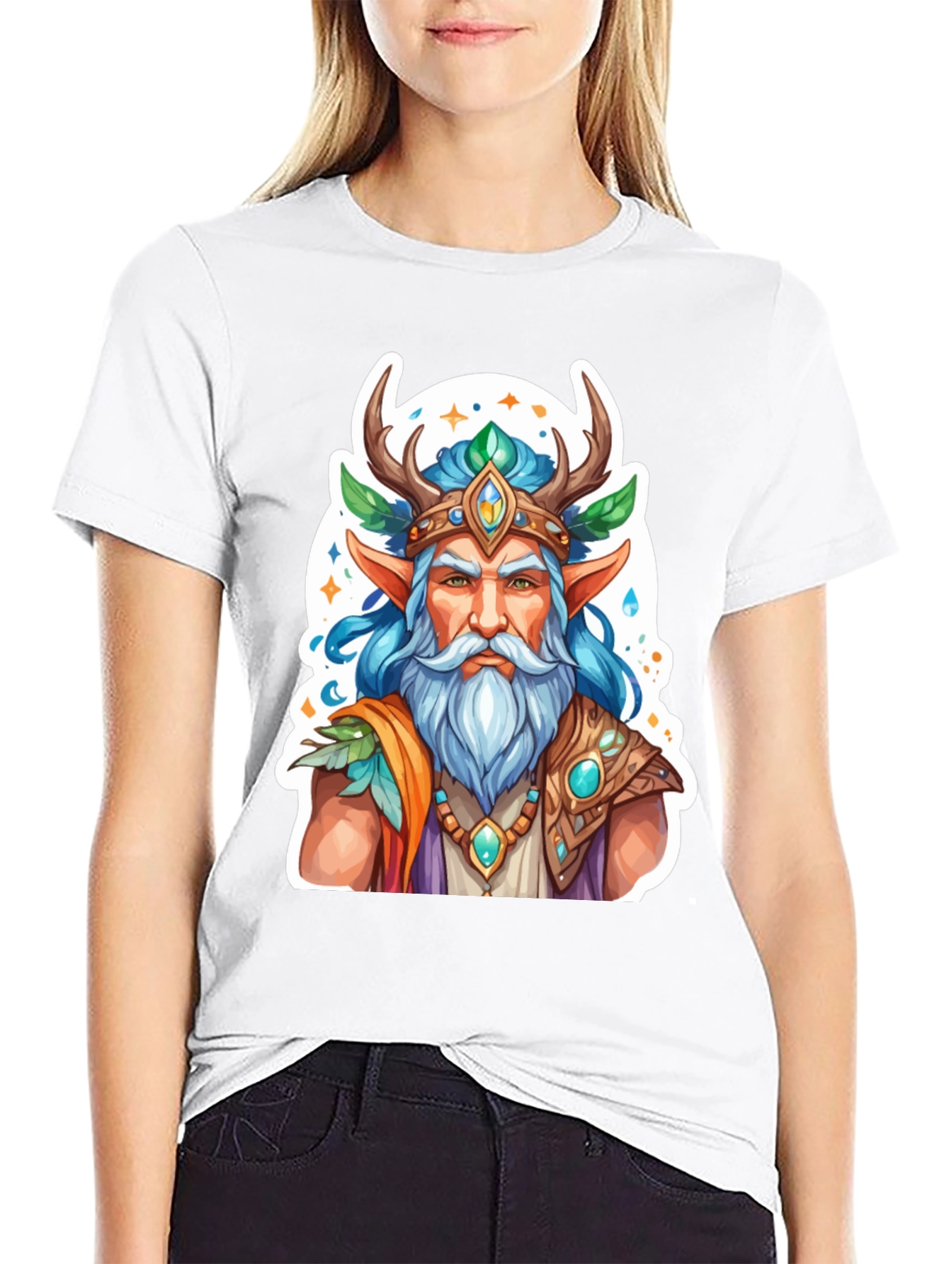 Fantasy Forest Elf Graphic Tee - Unisex T-Shirt