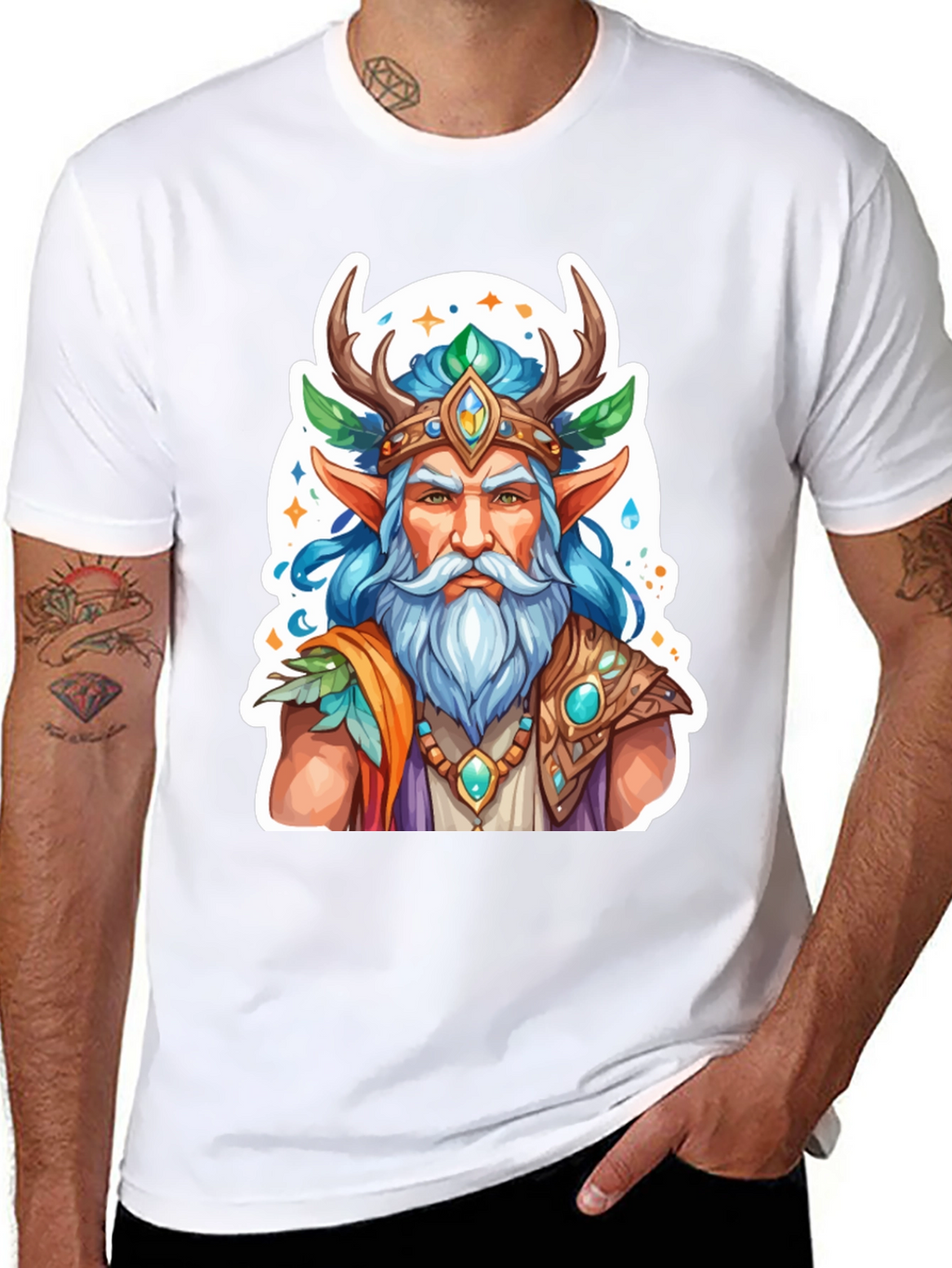Fantasy Forest Elf Graphic Tee - Unisex T-Shirt