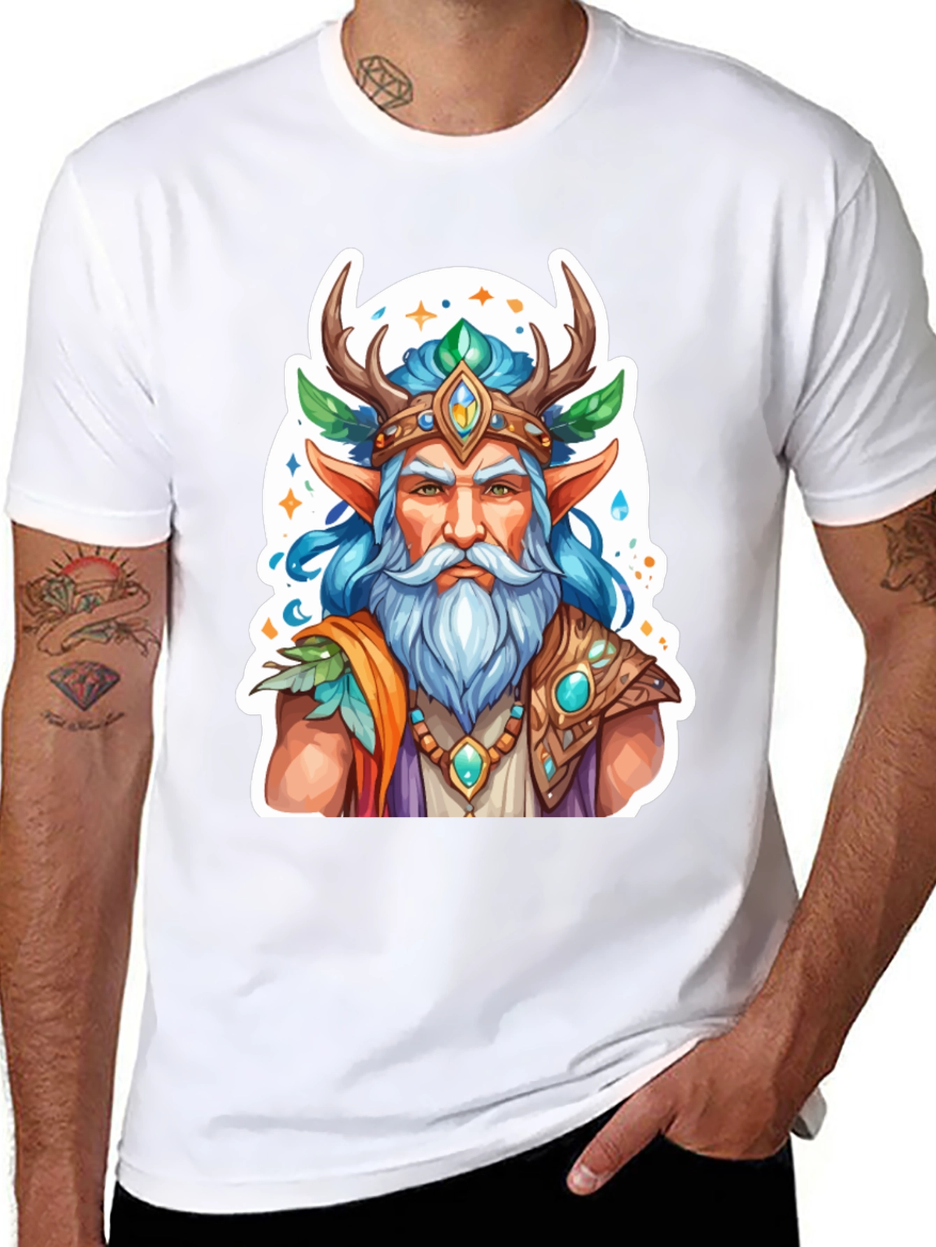 Fantasy Forest Elf Graphic Tee - Unisex T-Shirt