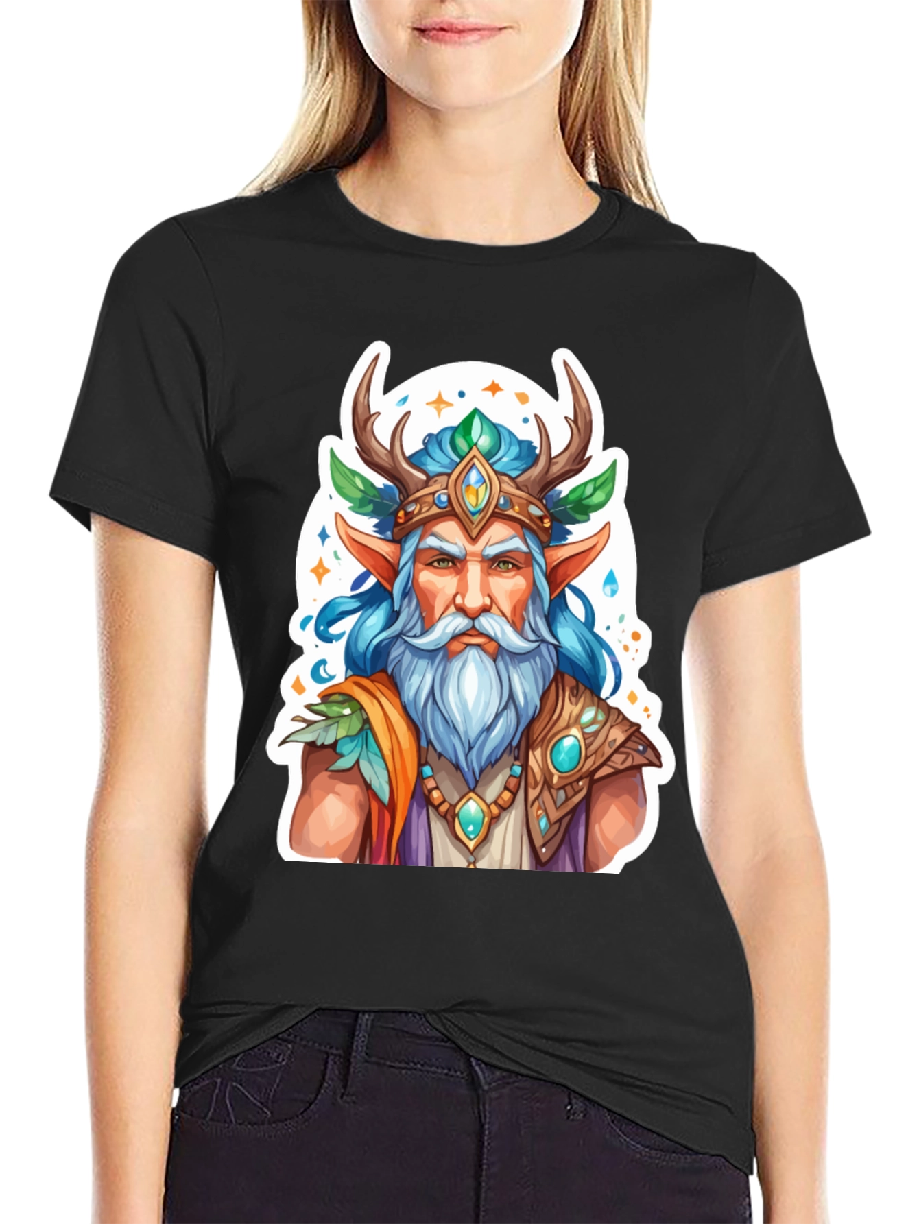 Fantasy Forest Elf Graphic Tee - Unisex T-Shirt