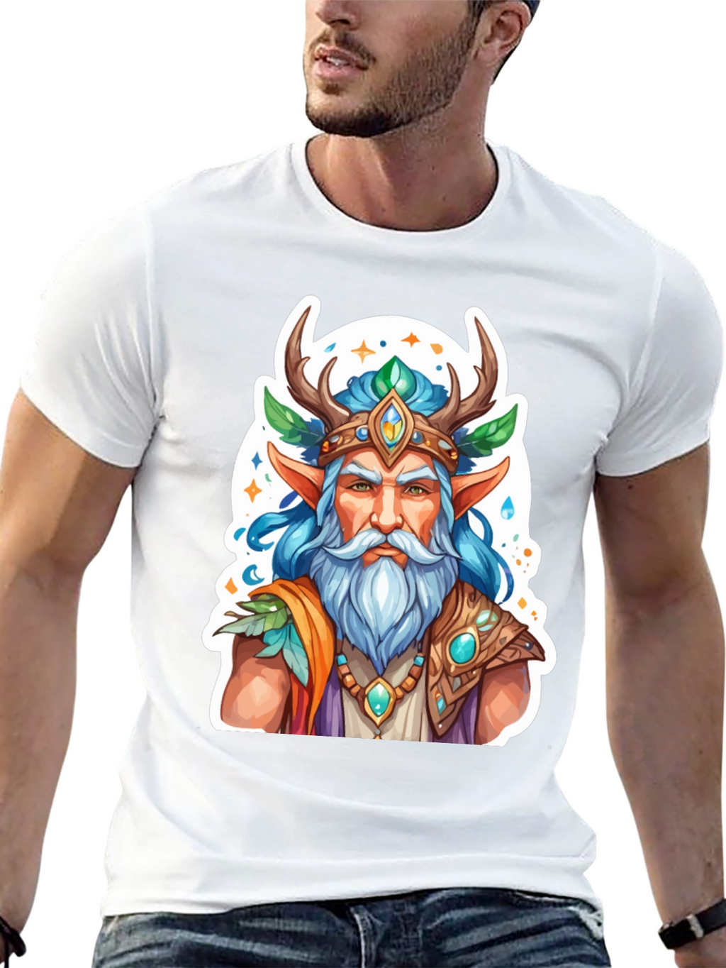 Fantasy Forest Elf Graphic Tee - Unisex T-Shirt