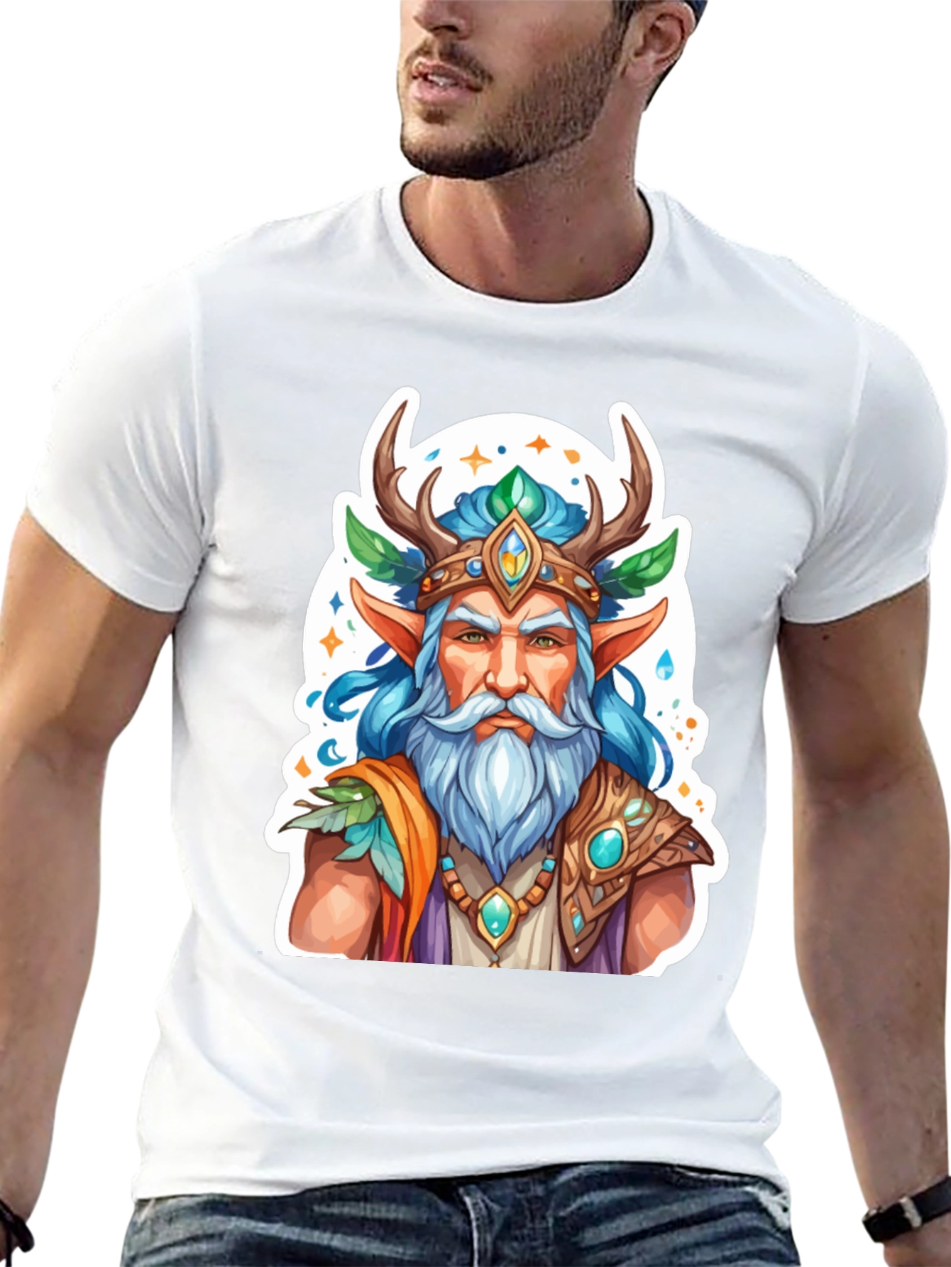 Fantasy Forest Elf Graphic Tee - Unisex T-Shirt