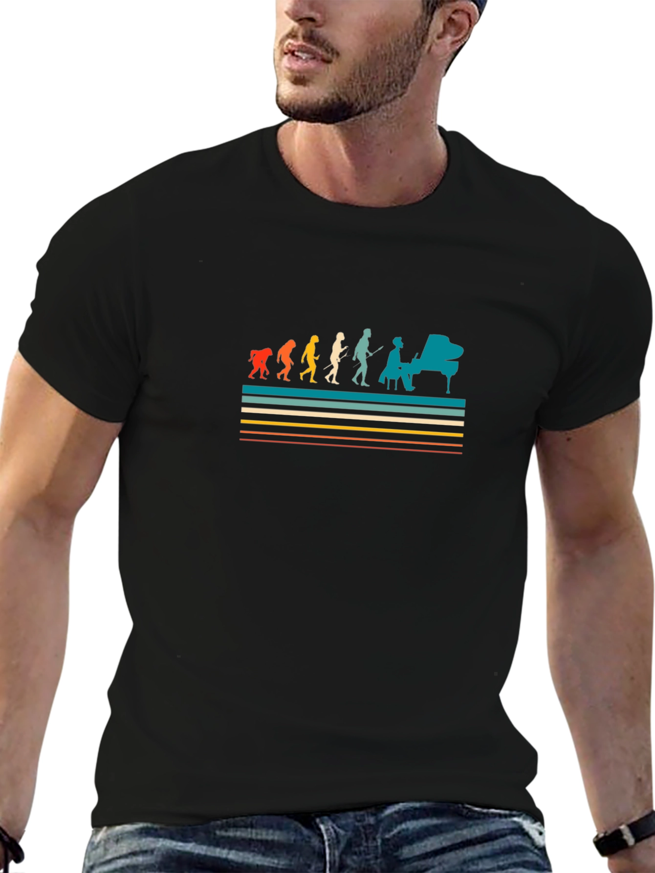 Evolution of Music T-Shirt - Black Tee