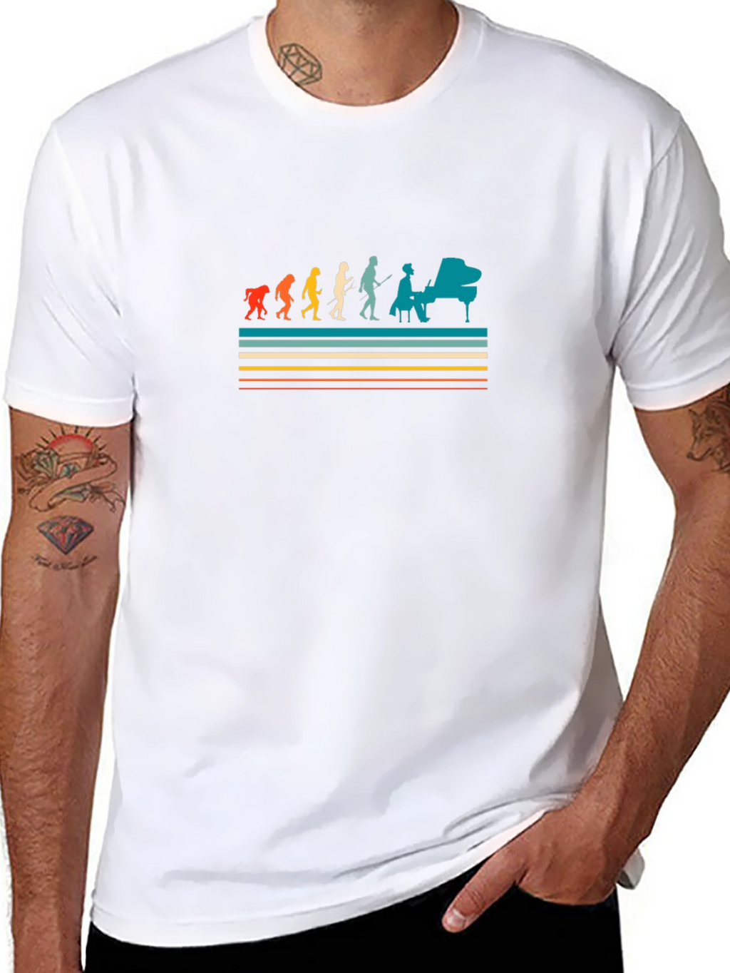 Evolution of Music T-Shirt - Black Tee