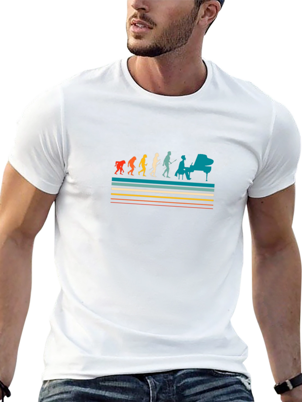 Evolution of Music T-Shirt - Black Tee