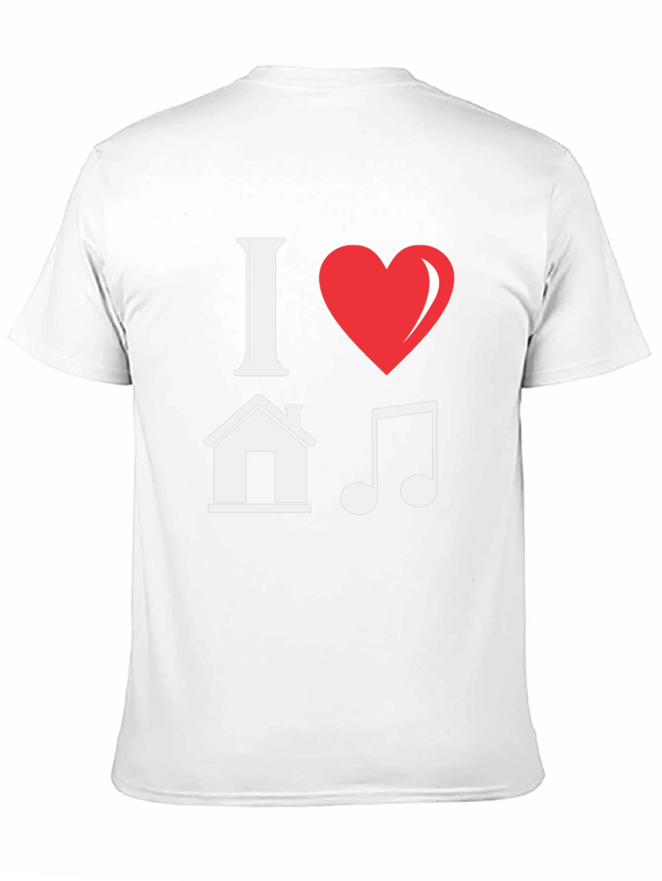 I Love House Music Graphic T-Shirt