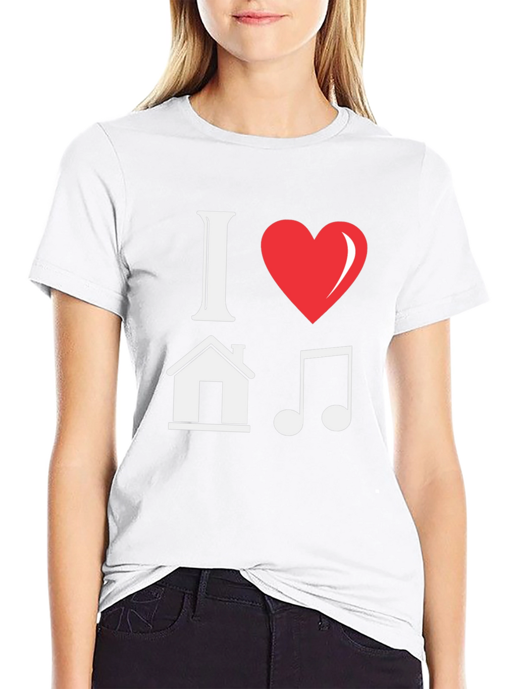 I Love House Music Graphic T-Shirt