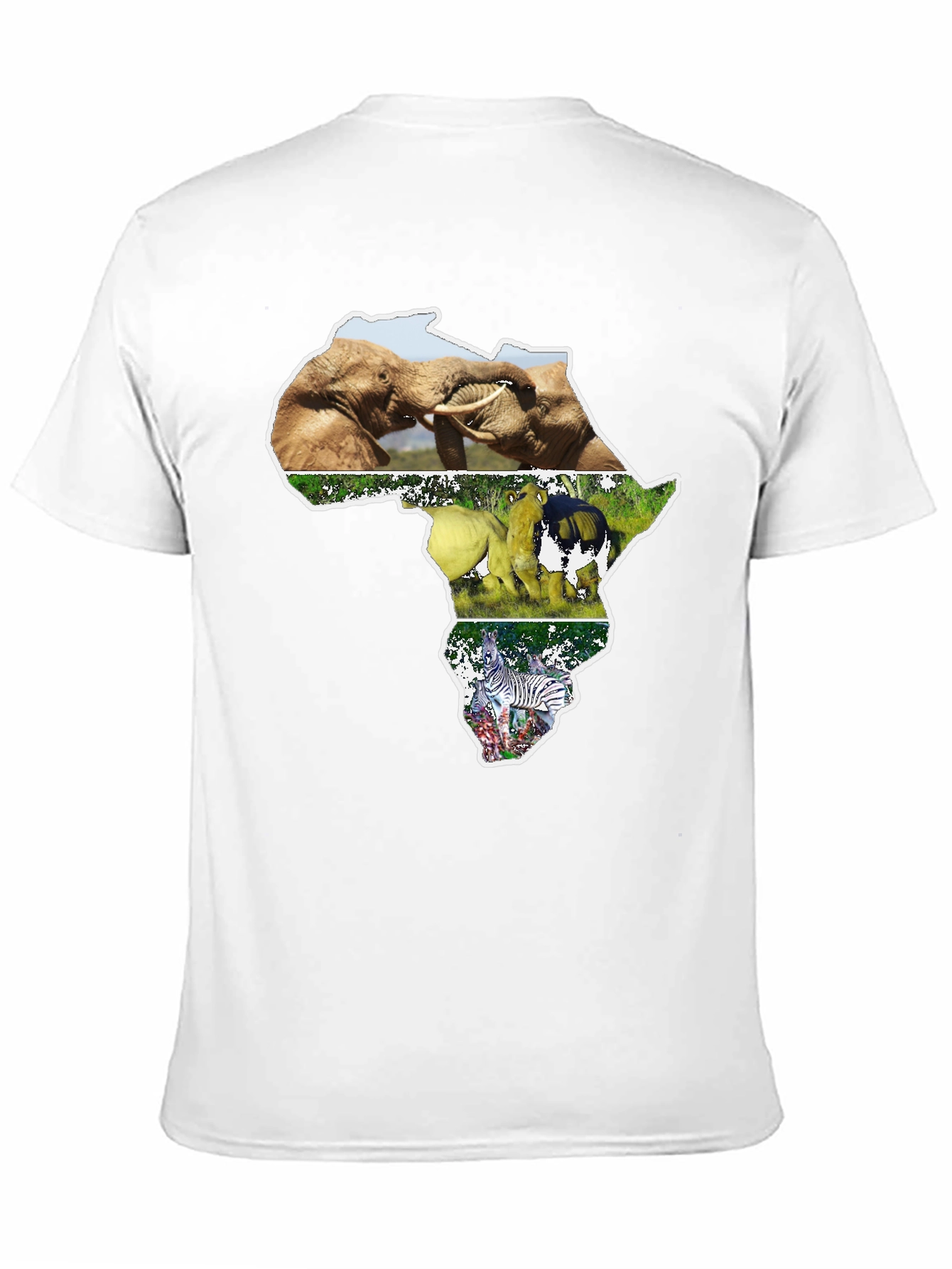 African Wildlife T-Shirt - Continent Design