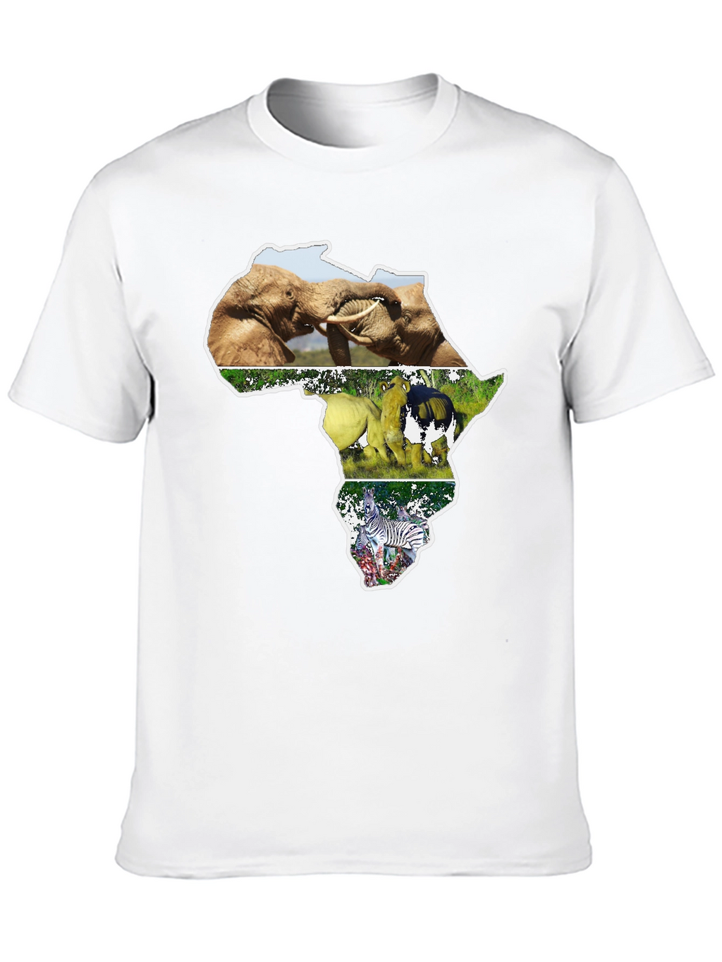 African Wildlife T-Shirt - Continent Design