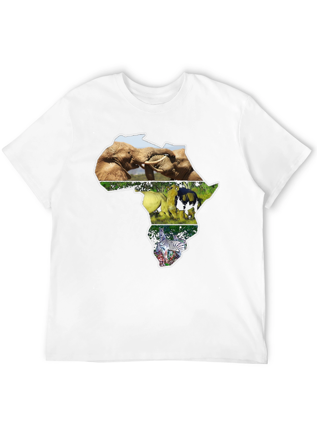 African Wildlife T-Shirt - Continent Design