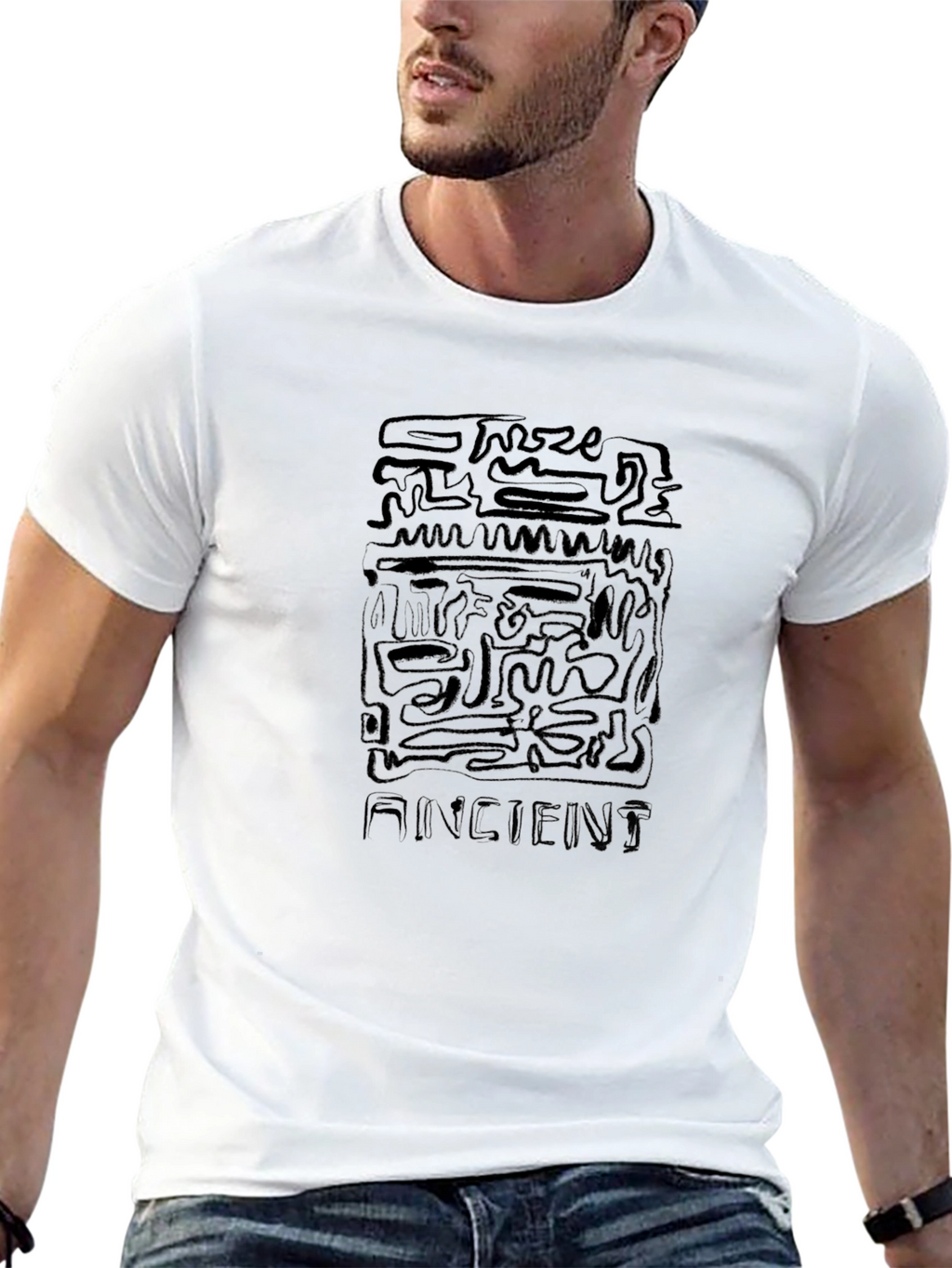 Ancient Graphic Black T-Shirt