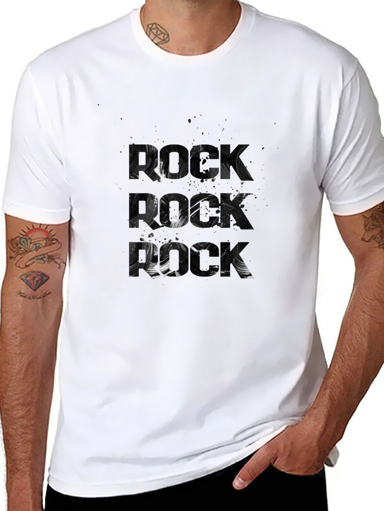Abstract Rock T-Shirt - Graphic Tee for Men