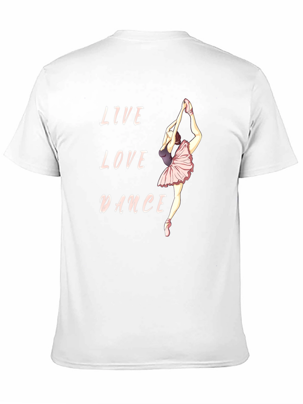 Live Love Dance Graphic T-Shirt - Black