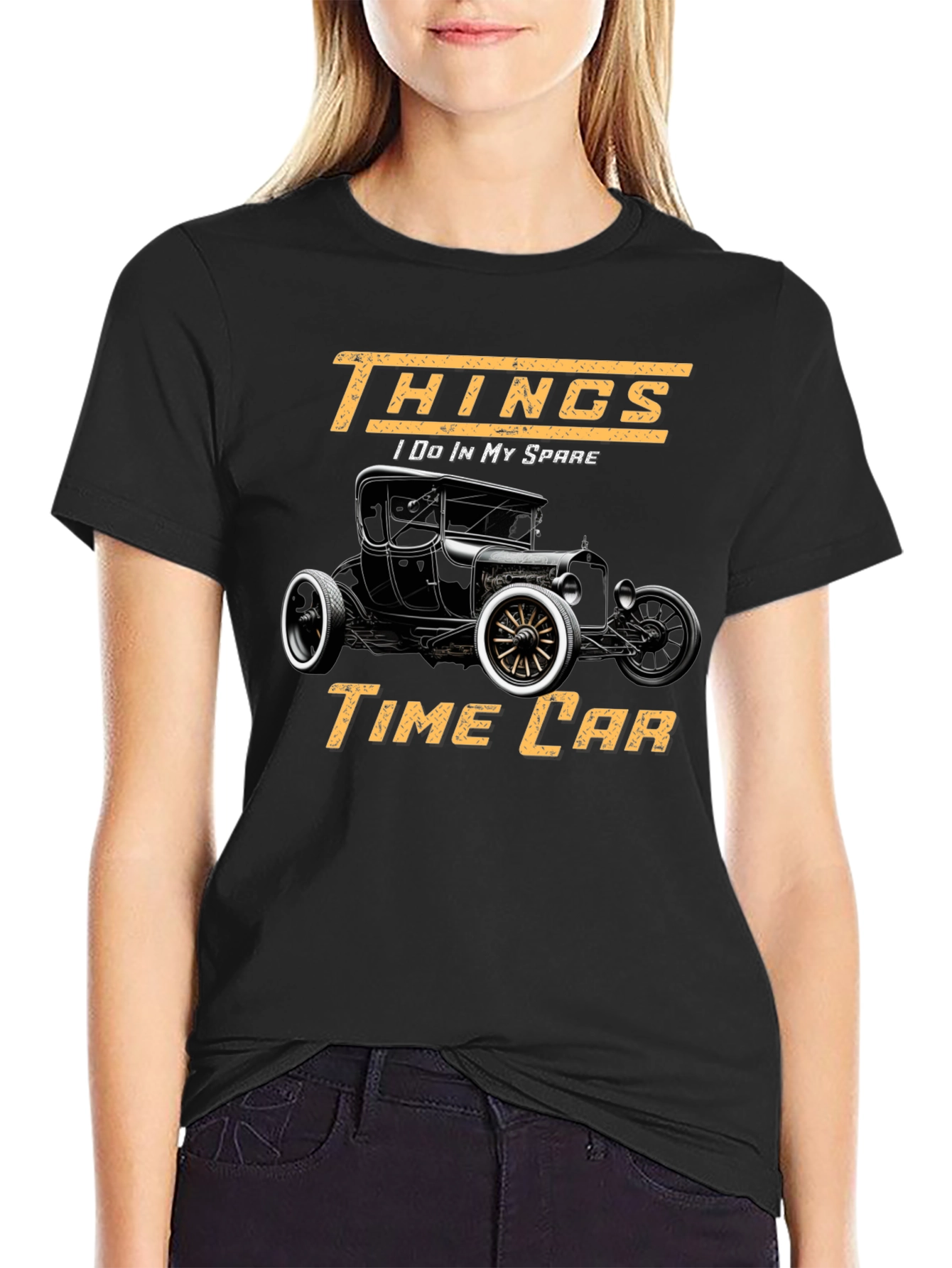 Vintage Car T-Shirt - Things I Do In My Spare Time Car