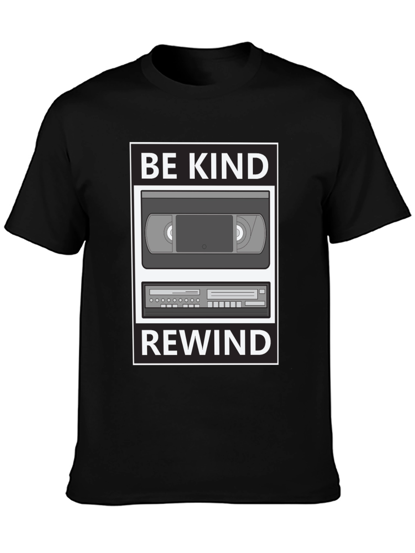 Be Kind Rewind Graphic T-Shirt - Retro VHS Style
