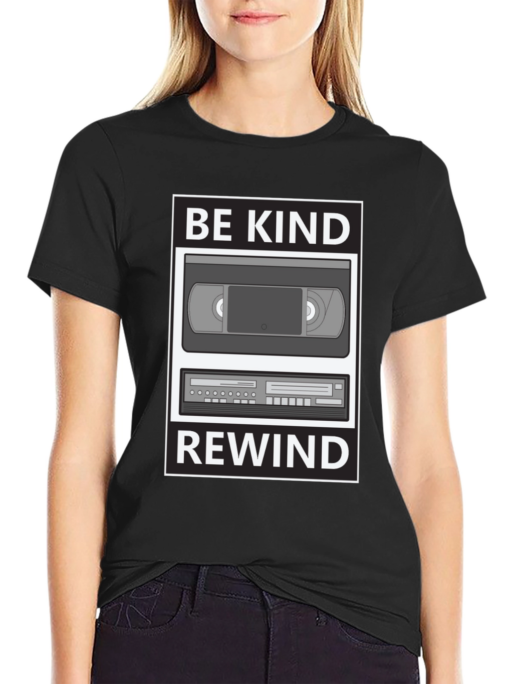 Be Kind Rewind Graphic T-Shirt - Retro VHS Style
